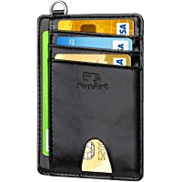 FurArt Tarjeta de crédito Titular de la Cartera- Delgado RFID Bloqueo Carpeta de la Tarjeta Minimalist para Hombres y…